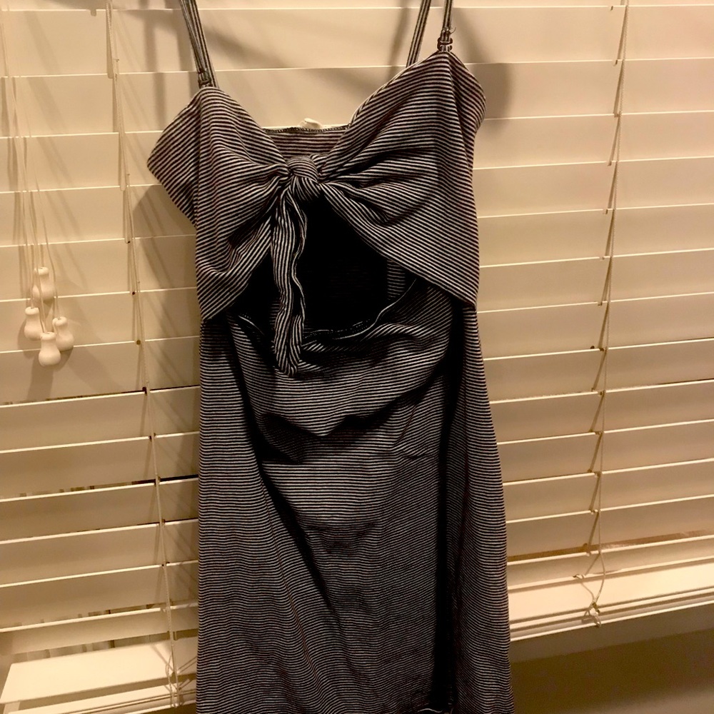 Dress from garage striped, open in front
